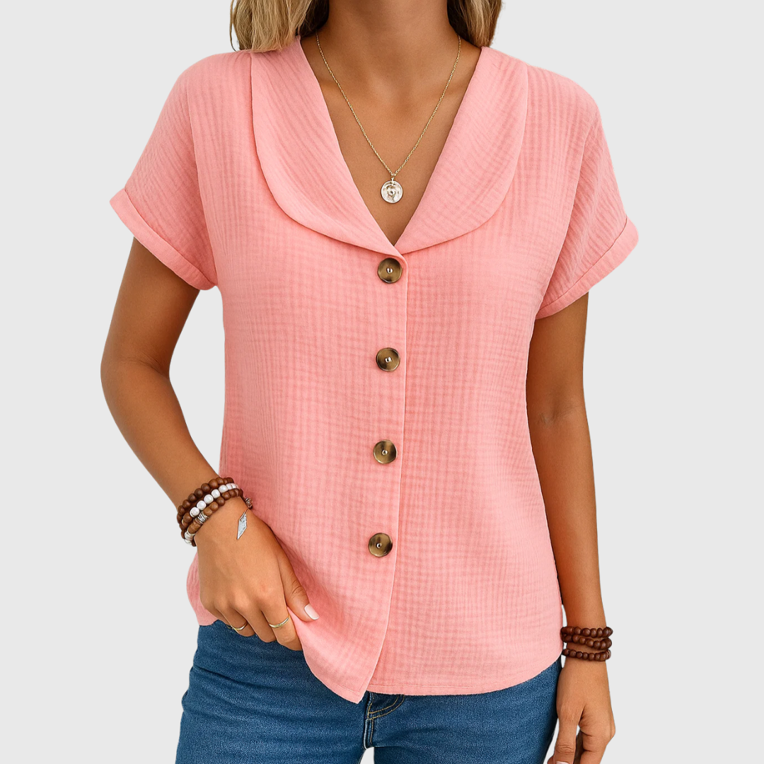 Maureen | Chic Buttoned Blouse