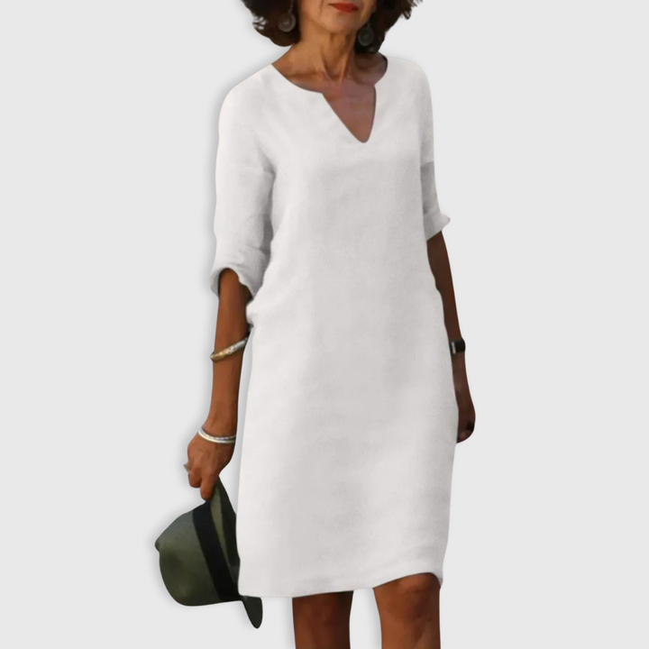 Lynda | Timeless V-Neck Dress