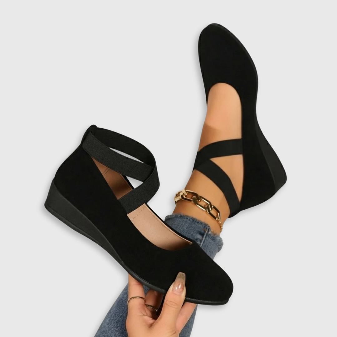 Angel | Comfy Closed Wedge Slip-On Shoes