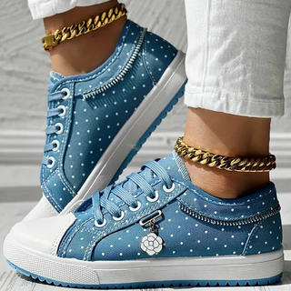 CARO | ELEGANT WOMEN'S SNEAKERS WITH FLORAL DETAILS