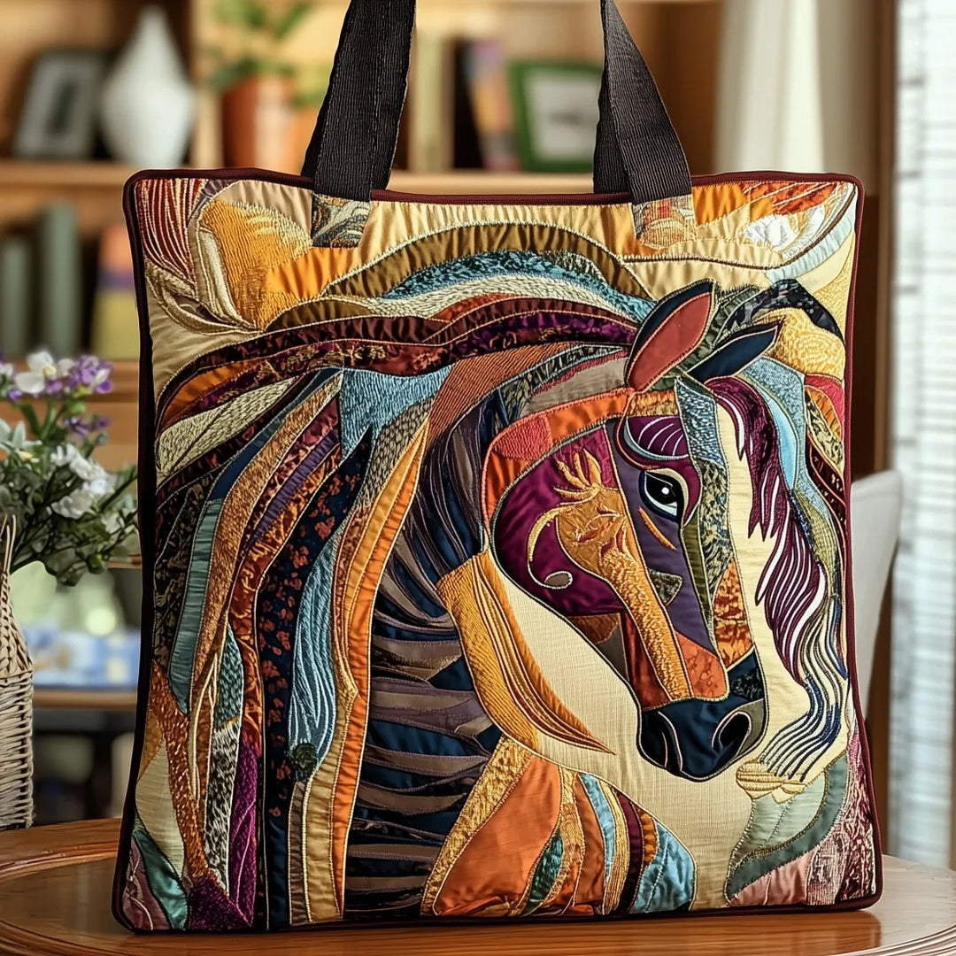 Handcrafted Multicolored Mosaic Horse Bag