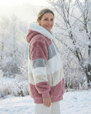 Beverley | Colorblock Plush Jacket
