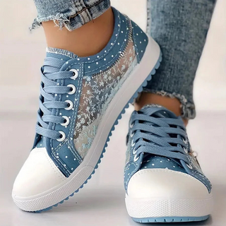 CARO | ELEGANT WOMEN'S SNEAKERS WITH FLORAL DETAILS