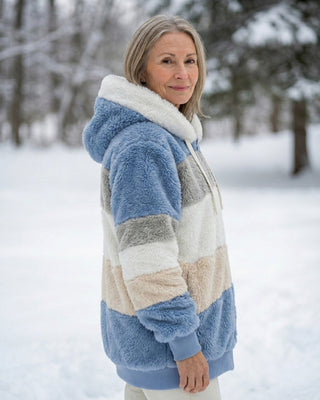 Beverley | Colorblock Plush Jacket
