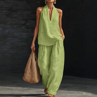 Ainhoa | Relaxed Tank Top and Wide-Leg Pants Co-Ord Set
