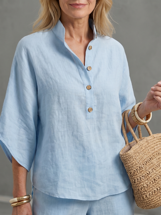 Amity | Relaxed Button-Down Tunic and Pants Set