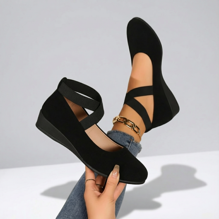 Angel | Comfy Closed Wedge Slip-On Shoes