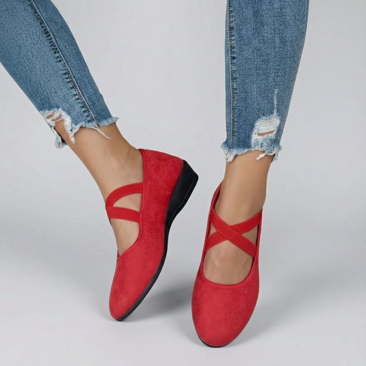 Angel | Comfy Closed Wedge Slip-On Shoes