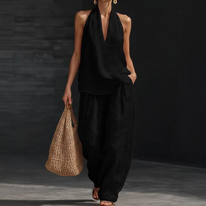 Ainhoa | Relaxed Tank Top and Wide-Leg Pants Co-Ord Set