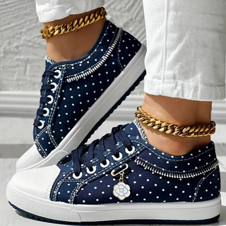 CARO | ELEGANT WOMEN'S SNEAKERS WITH FLORAL DETAILS