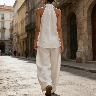 Ainhoa | Relaxed Tank Top and Wide-Leg Pants Co-Ord Set