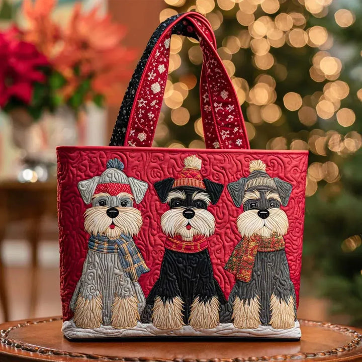 Handcrafted Bag - Trio of Schnauzers Design