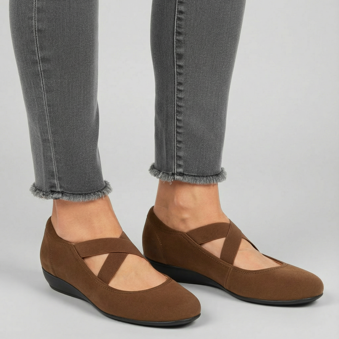 Angel | Comfy Closed Wedge Slip-On Shoes