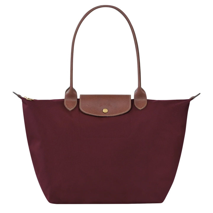 Le Pliage Tote Large, Burgundy