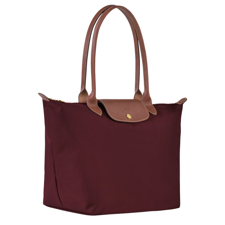 Le Pliage Tote Large, Burgundy