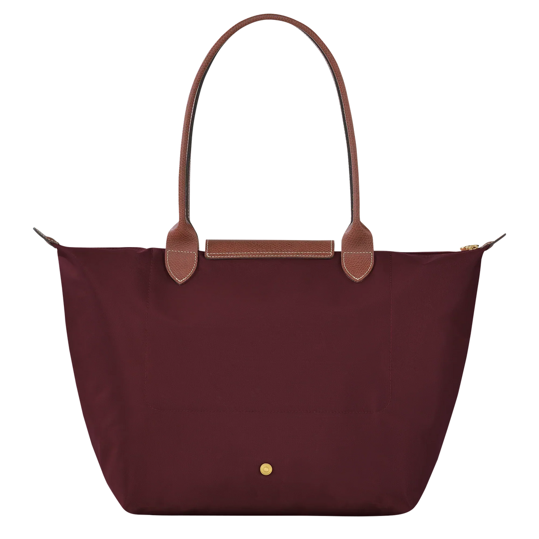Le Pliage Tote Large, Burgundy
