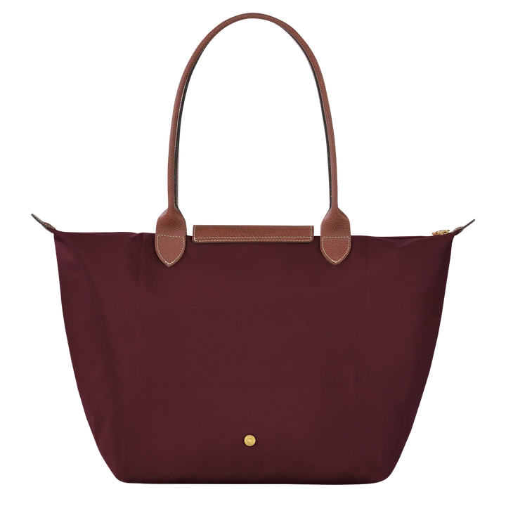 Le Pliage Tote Large, Burgundy