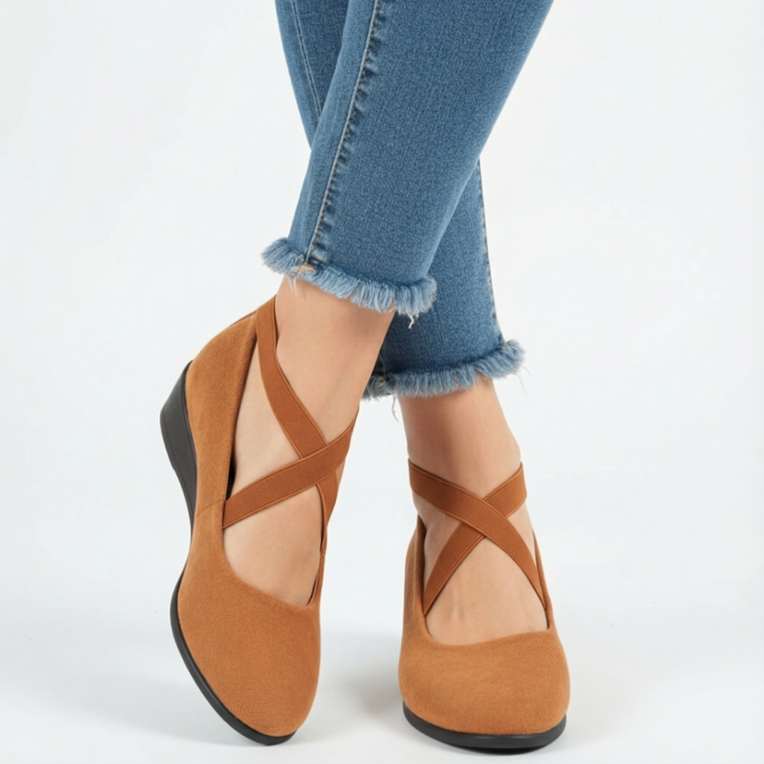 Angel | Comfy Closed Wedge Slip-On Shoes