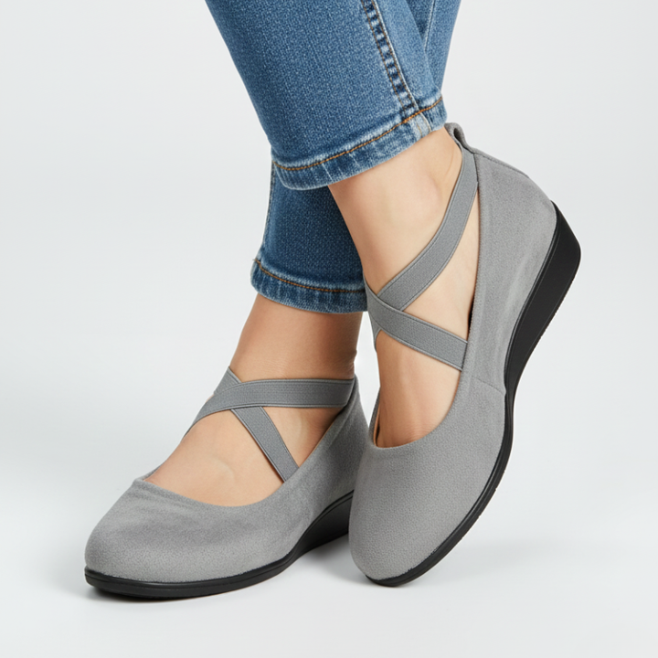 Angel | Comfy Closed Wedge Slip-On Shoes