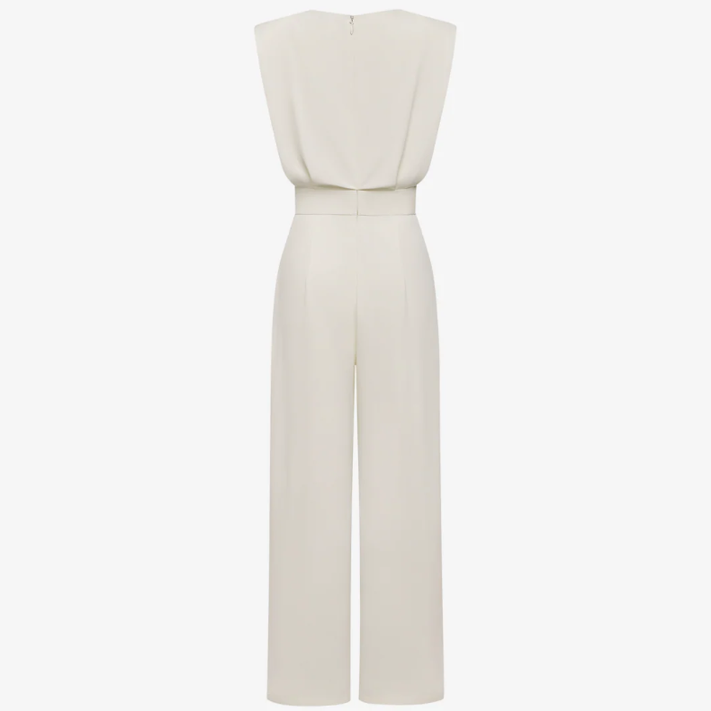 Ariadna | Elegant Sleeveless Belted Wide-Leg Jumpsuit