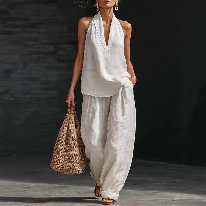 Ainhoa | Relaxed Tank Top and Wide-Leg Pants Co-Ord Set