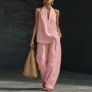 Ainhoa | Relaxed Tank Top and Wide-Leg Pants Co-Ord Set