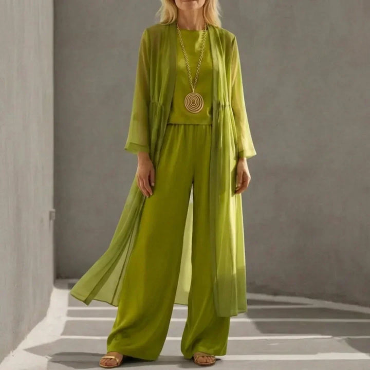 Elvira | Relaxed Drapey Tunic and Wide-Leg Pants Co-Ord Set
