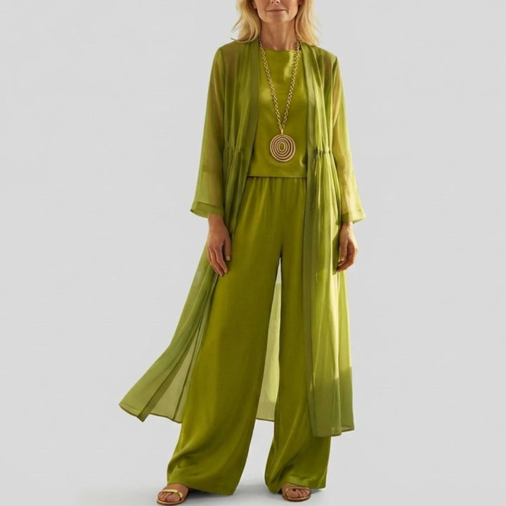 Elvira | Relaxed Drapey Tunic and Wide-Leg Pants Co-Ord Set