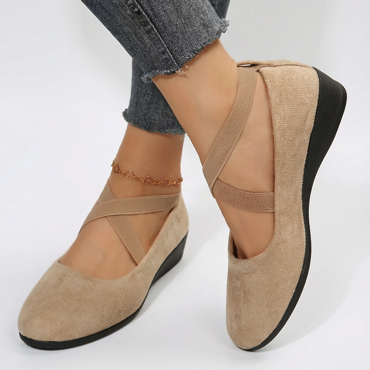 Angel | Comfy Closed Wedge Slip-On Shoes