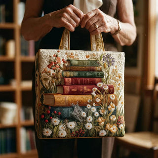 Floral Patterned Quilted Artisan Bag
