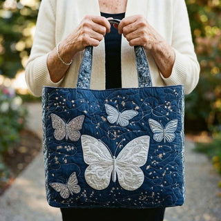 Handcrafted Silver Butterfly Bag