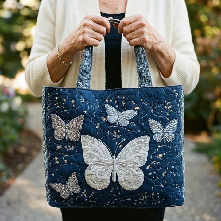 Handcrafted Silver Butterfly Bag
