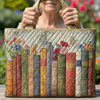 Enchanted Library Quilted Tote
