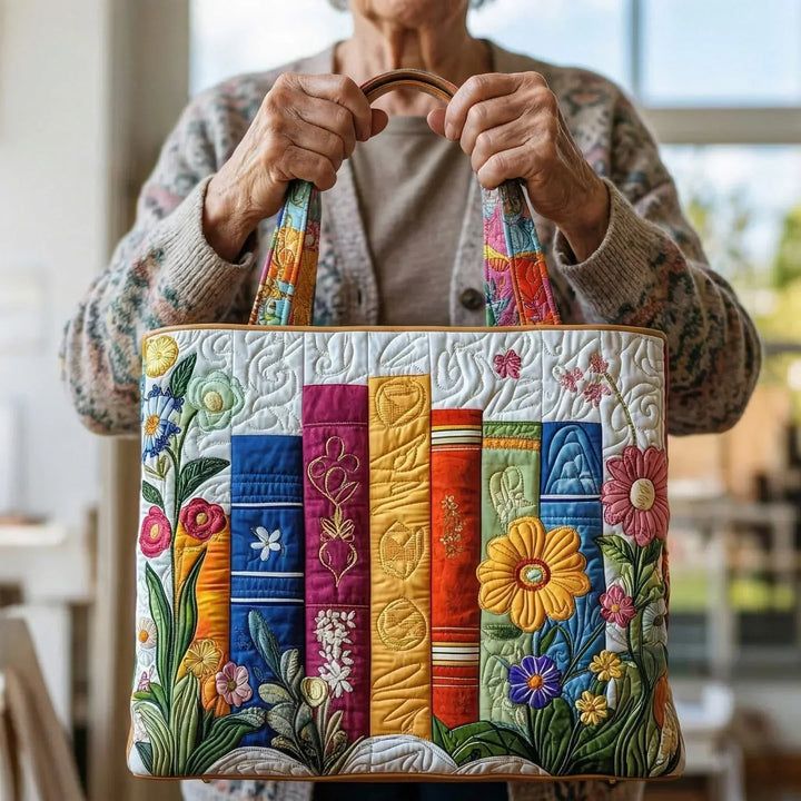 Floral Library Artisan Bag